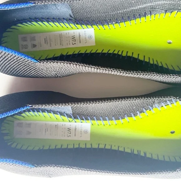 Rothy's Black Point Flats Women’s Size 7.5 - Picture 5 of 8